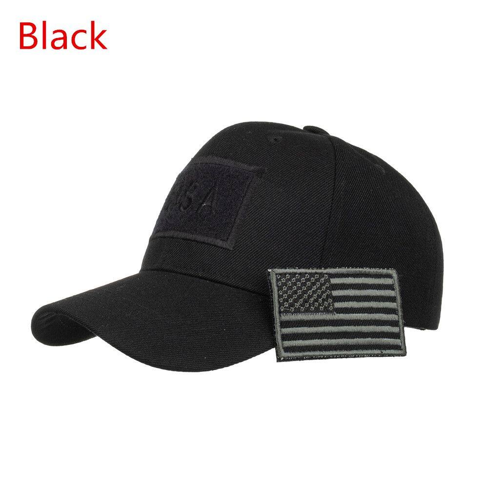 1 * Hat Mens Cotton Baseball Cap USA Army American Flag Tactical Trucker Hats Mesh Hat