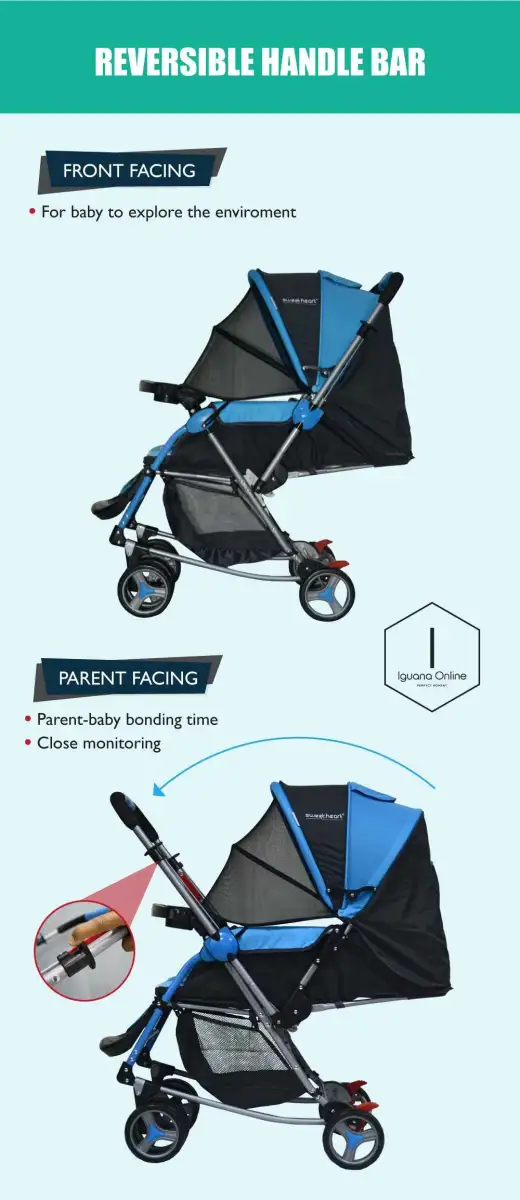 sweet heart paris aluminium 2 in 1 stroller