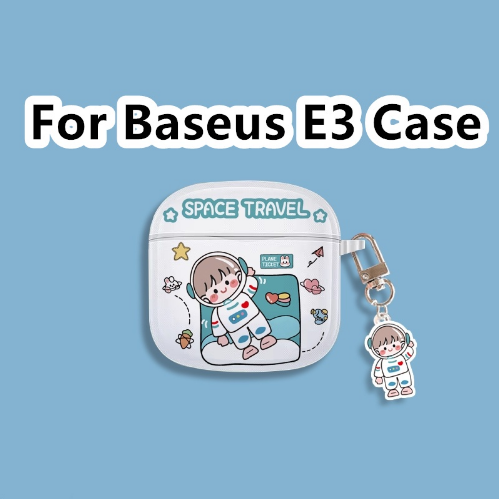 READY STOCK! For Baseus E3 Case Cartoon Transparent Alien Dogs for Baseus E3 Casing Soft Earphone Case Cover