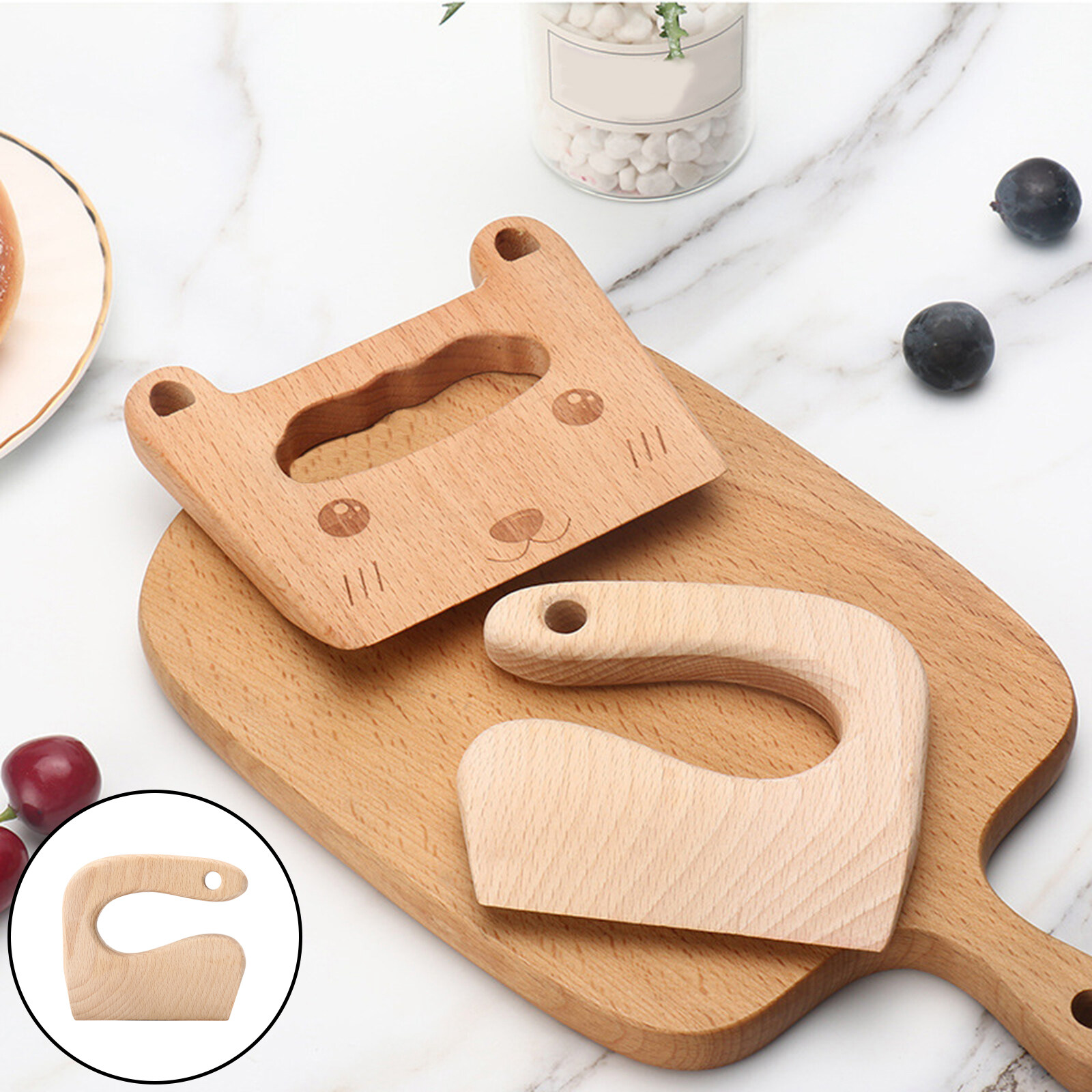 BÁO GIÁ Dao Làm Bếp Trẻ Em | Shopee Lazada Sendo Tiki mới nhất 30 Miffer Đồ Dùng Nhà Bếp Dao Gỗ Đồ Chơi Tự Làm Dao Cho Trẻ Em Rau Củ Trái Cây 9X9Cm