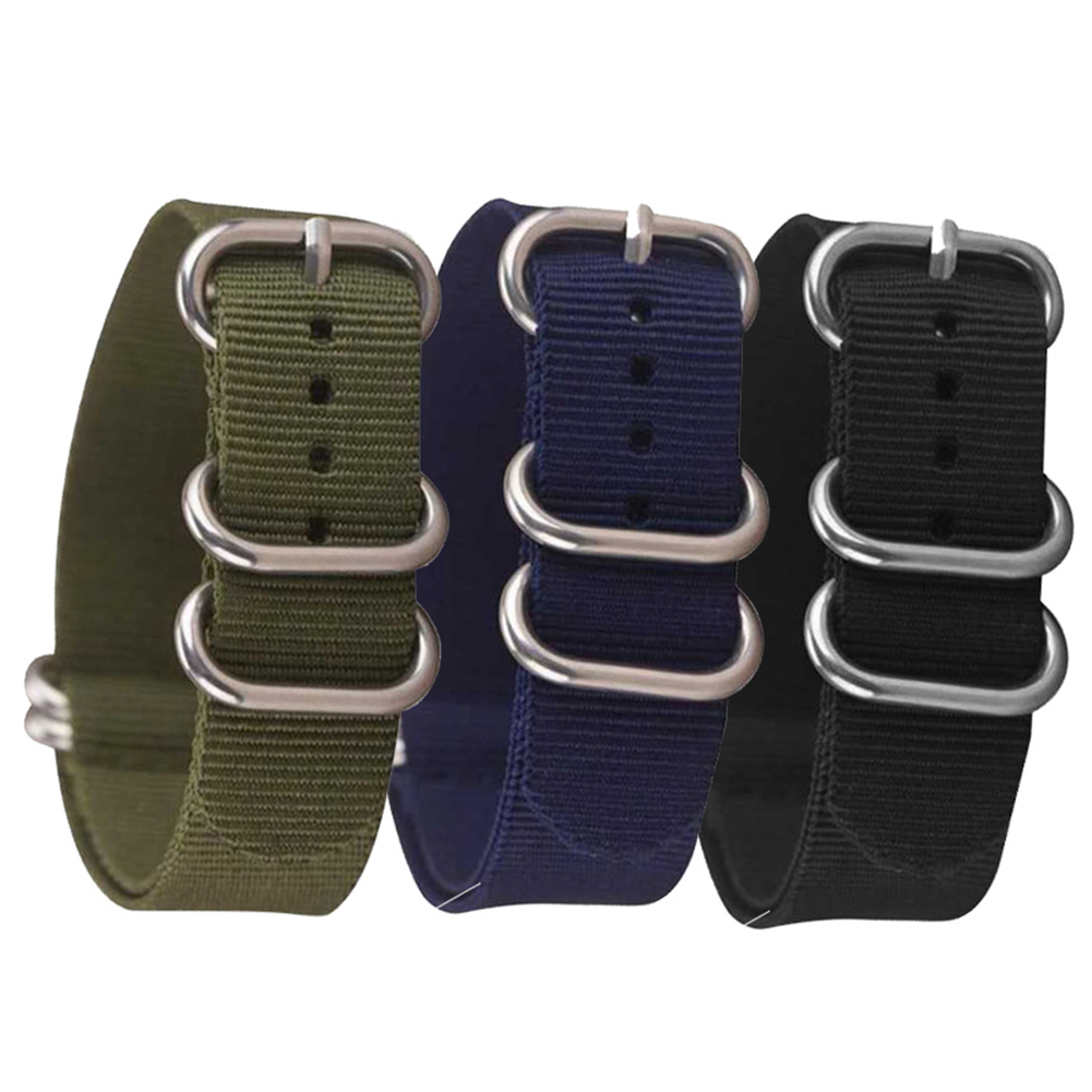 Ningxiang 16/18/20/22/24mm Replacement Nylon Universal Adjustable Watchband Wrist Strap