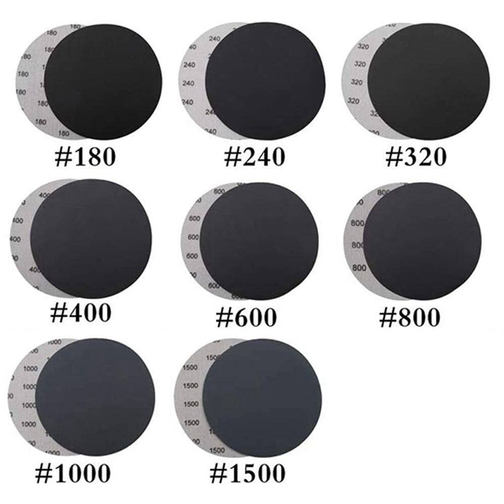 CORE 10 PCS 180-1500 Grits Hook and Loop Bench Grinder Random Orbital Sander Polishing Sanding Discs Orbital Sander Pads Polishing Pad Sandpaper