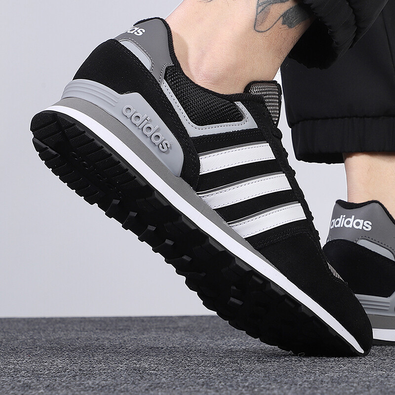 Adidas Men's Neo sports shoes new black and white patchwork Agam shoes  jogging shoes GZ8594 | Lazada PH