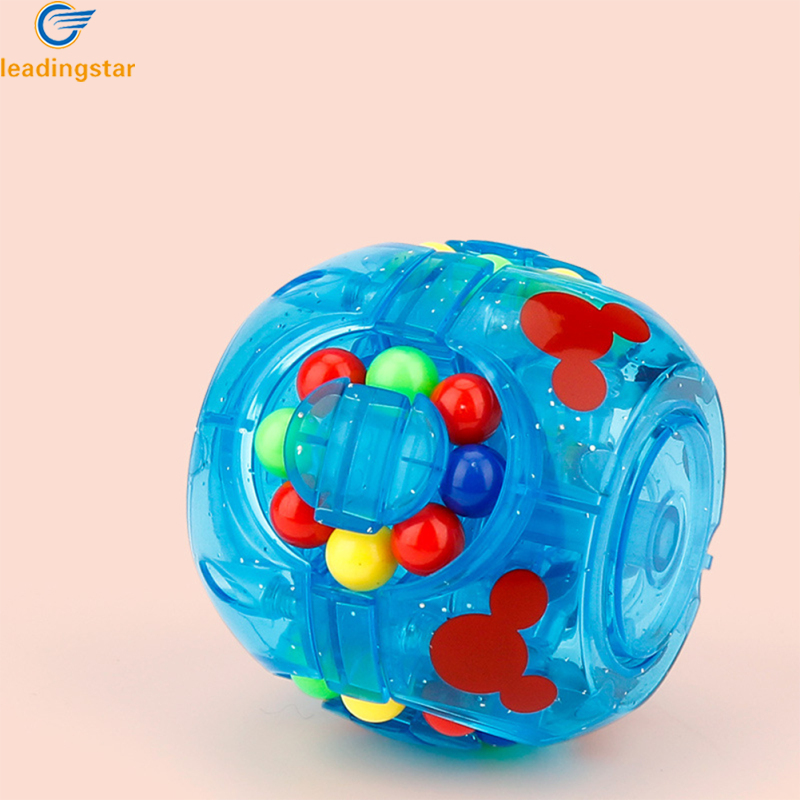 LeadingStar Fast Delivery Magic cube Bean colorful Fingertip Magic cube Children's toys (random Colors)