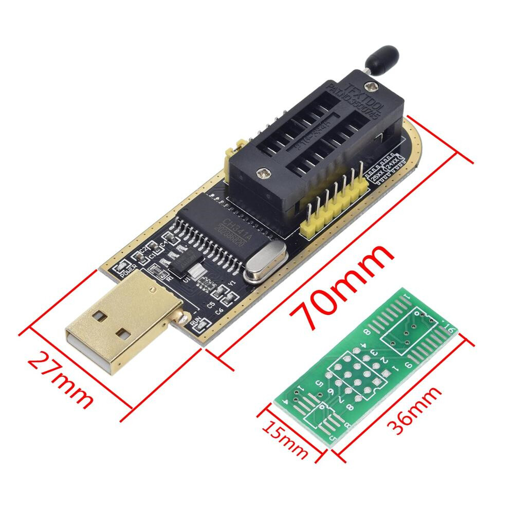 Lập Trình USB BIOS CH341A CH341Series EEPROM Flash, Với Phần Mềm & Trình Điều Khiển