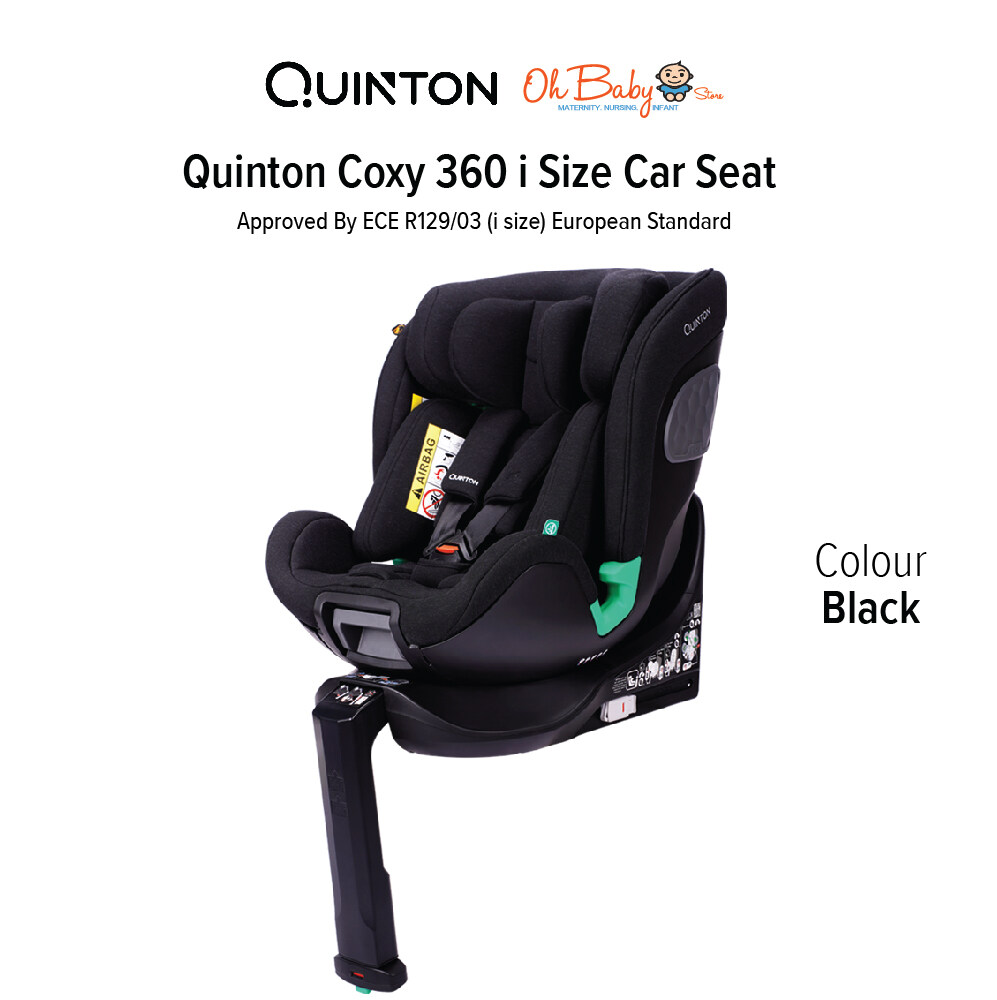 Quinton Coxy 360 i size car seat suitable child from age to age