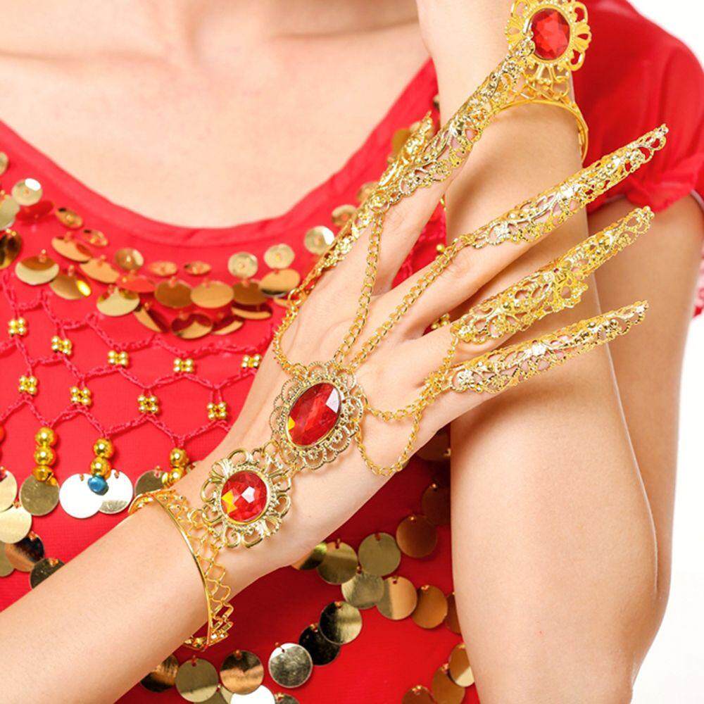 Belly Dance Nail Finger Indian Thai Golden Women/'s Girl/'s Dancing Finger Jewelry