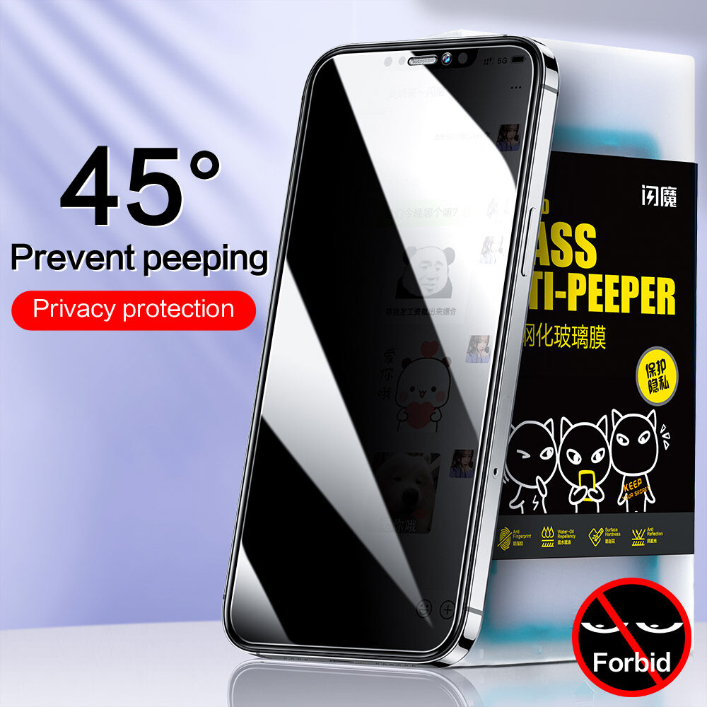 Miếng Bảo Vệ Màn Hình Bảo Mật SmartDevil Chống Nhìn Trộm 45 ° Cho Apple IPhone12 12Pro 12 Pro Max 12 Mini Bảo Vệ Phim Kính Cường Lực Bảo Vệ Không Toàn Diện
