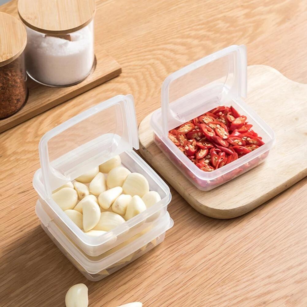 2 Hộp Đựng Bơ Phô Mai Hộp Sắp Xếp Giữ Tươi Rau Củ Trái Cây Trong Tủ Lạnh Di Động Hộp Đựng Phô Mai Trong Suốt