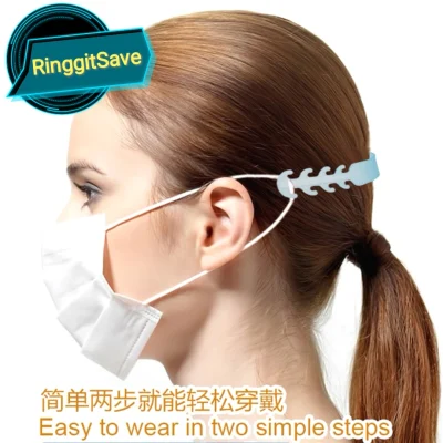 3 PCS Face Mask Ear Hook Buckle Adjustable Ear Strap Extention Soft Plastic Buckle for Adult & Child