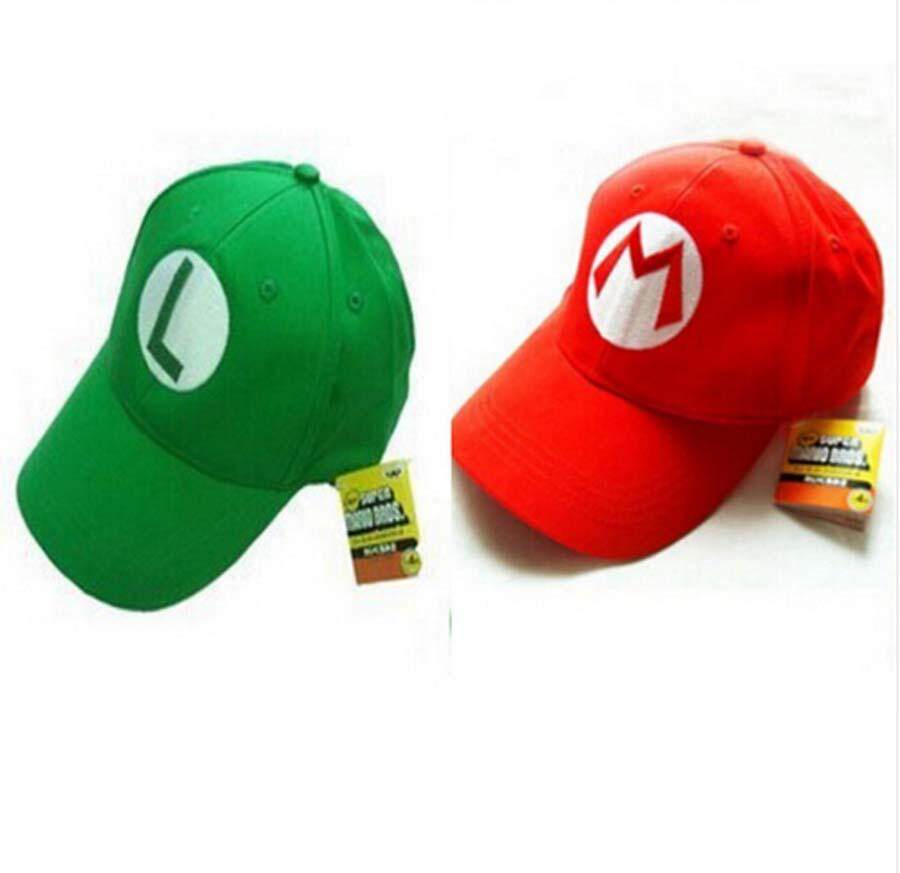 Super Mario Bros Adult Kids Costume Hat Anime Cosplay Red Mario Cap Baseball Caps