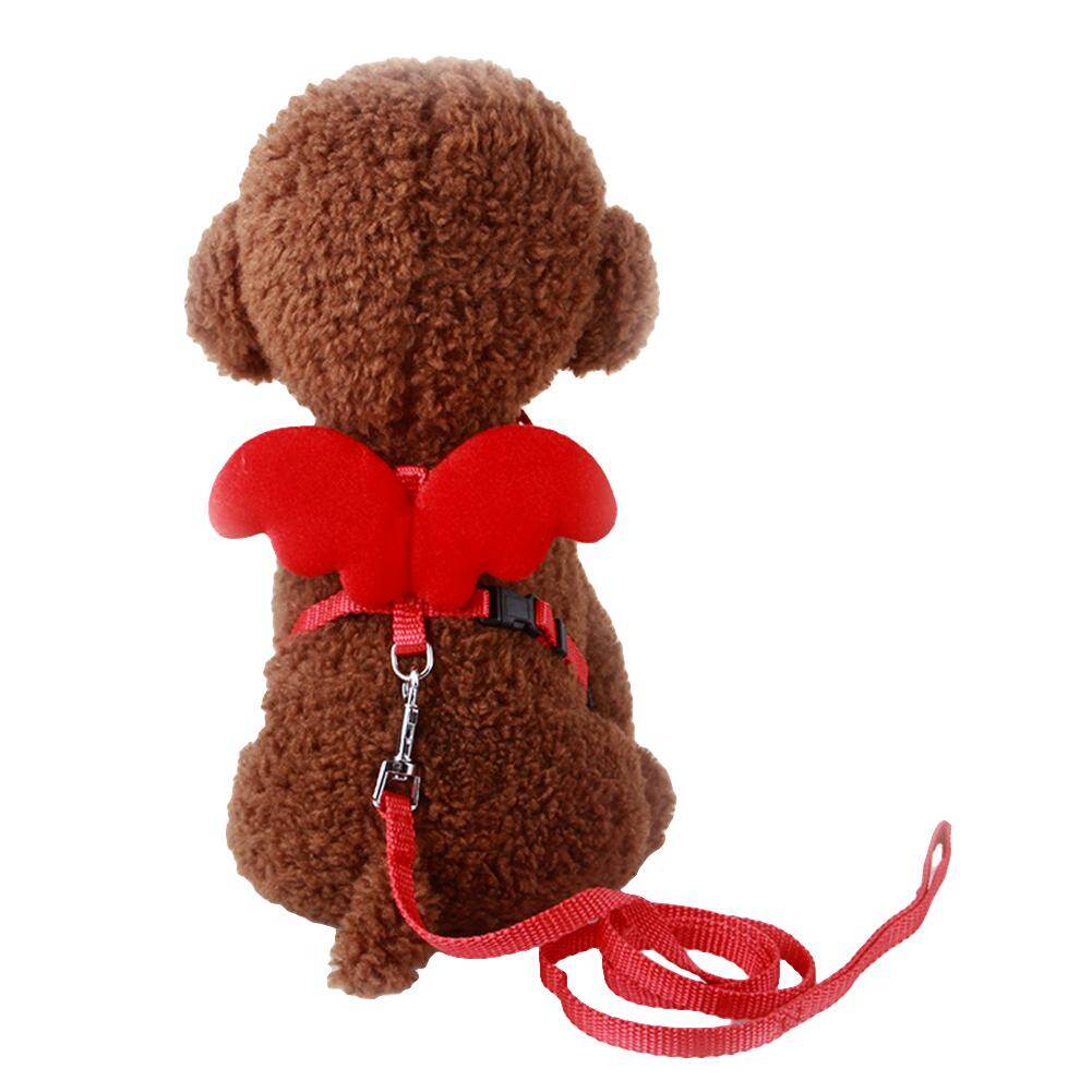 huanhuang® Cute Angel Wing Adjustable Dog Pet Leash Traction Training Lead and Collars Set