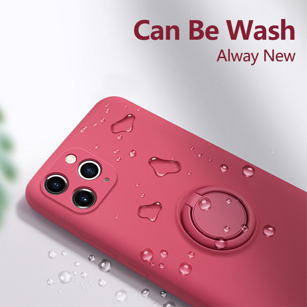 【With Bracket+lanyard】KISSCASE Liquid Silicone With Strap Case For iPhone 15 Pro Max 14 Plus 13 Pro 13 12 11 Protector Case Cover