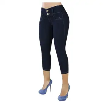 elastic women's jeans