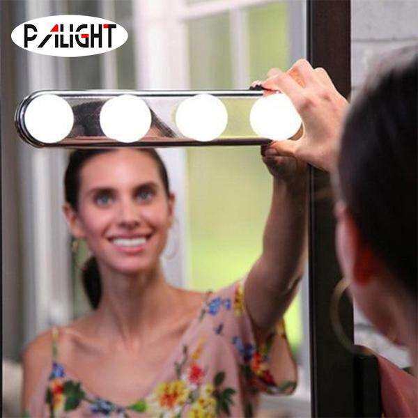 PAlight 4 Bóng Đèn LED Gương Trang Điểm Sáng Hút Lắp Đặt Bàn trang điểm Vanity Ánh Sáng Đèn Tường