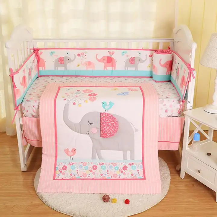 Lightsmile Original 4 Piece Baby Bedding Crib Set With Elephant Ocean Pattern Complete Nursery Bumpers Quilt Fitted Sheet And Bed Skirt Lazada Singapore - Ocean Baby Bedding Crib Sets Lightsmile Original 4 Piece Baby Bedding Crib Set With Elephant Ocean Pattern Complete Nursery Bumpers Quilt Fitted Sheet And Bed Skirt Lazada Singapore - Ocean Baby Bedding Crib Sets