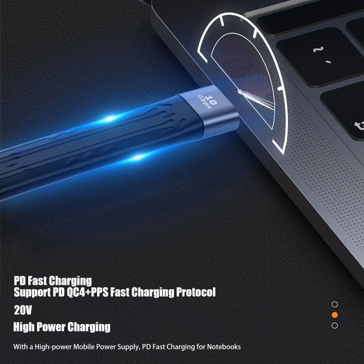 USB ngắn Type-C Cáp sạc nhanh FPC Cáp USB 3.1 Gen2 10Gbps dữ liệu để Loại C Dây Dây sạc nhanh cho điện thoại thông minh Bảng điều khiển trò chơi máy tính bảng hiện tại