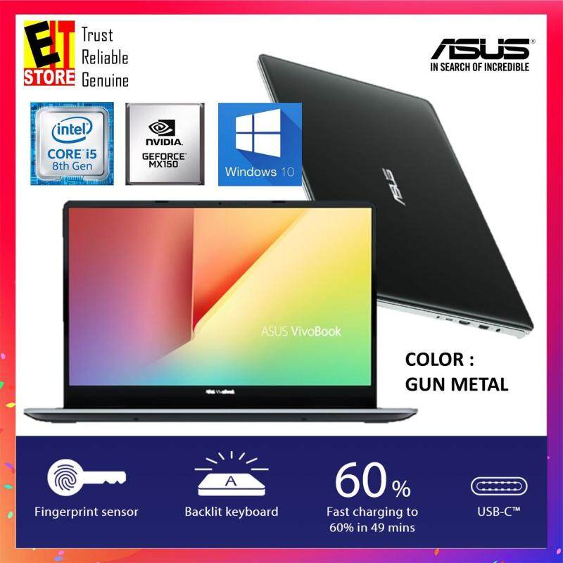 ASUS VIVOBOOK S530U-NBQ326T GUN METAL (I5-8250U/4GB/1TB+128G SSD/2GB MX150/15.6/W10/2YRS) + BAG Malaysia