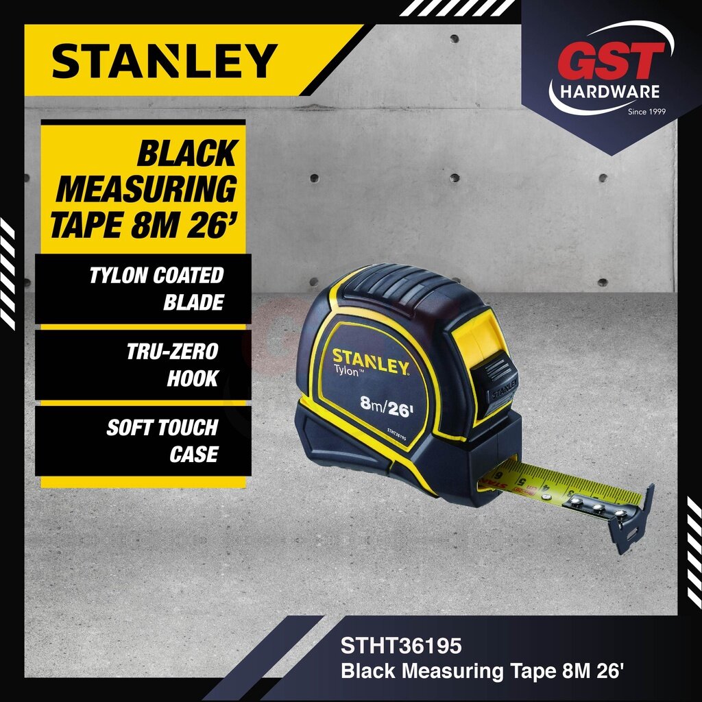 Stanley Measuring Tape 8M STHT36194/5 Stanley Measument Tape Pita