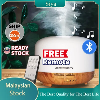 Siya【Local stock】 500ML Bluetooth Speaker Humidifier with Music Air Diffuser Music Oil Air Purifier with Aroma Aromatherapy Ultrasonic Air Diffuser / Humidifier Cool Mist for Home Office