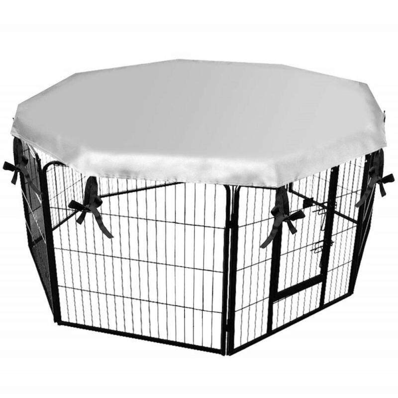 Pet Dog Playpen Lều Crate Phòng Bìa Có Thể Gập Lại Puppy Tập Thể Dục Cat Cage Không Thấm Nước Thích Hợp Cho Dog Cage Với 8 Panels
