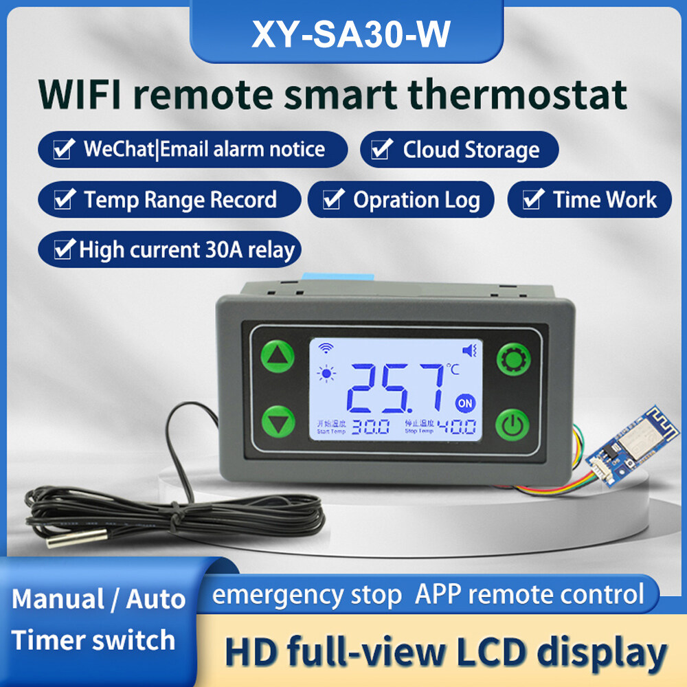 Aideepen WIFI Thermostat Temperature Controller SA30 Digital Display Temperature Regulator 110V-220V Heating Controller