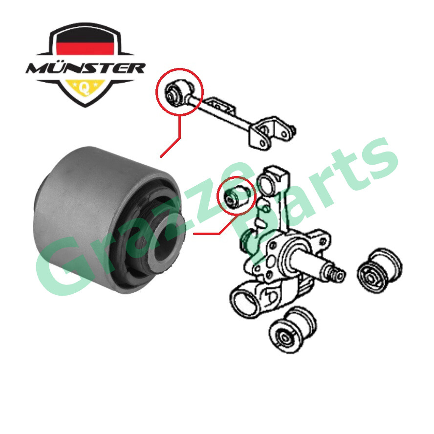 Münster Knuckle Bush Rear Upper Arm 52395S5A004 for Honda CRV CRV