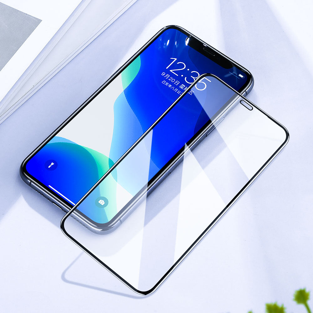 SmartDevil Siêu Mịn Kim Cương Miếng Bảo Vệ Màn Hình Cho Iphone 11 11Pro 11Pro Max X XS XR XSmax Tempered Miếng Dán Film Thủy Tinh Bảo Hiểm Đầy Đủ Chống Cháy Nổ Rõ Ràng Chống-Bluelight BL-9H Độ Cứng