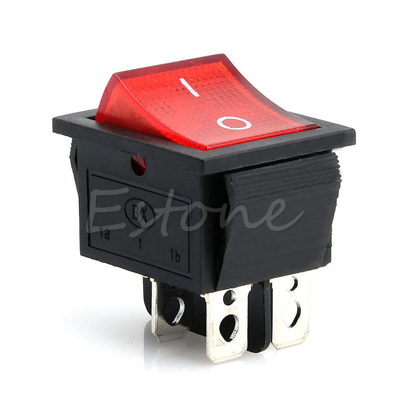 KCD4 Boat Rocker Switch On/Off 2 Position SPST Toggle Switch 4 Pin Snap-in Switches Waterproof Easy to install