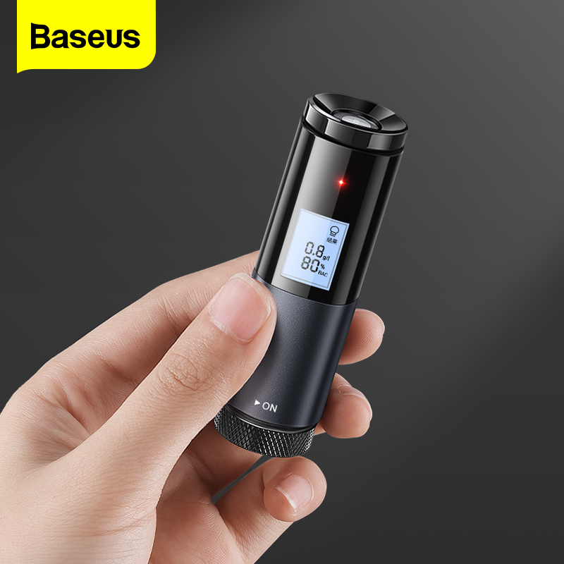 Baseus Automatic Alcohol Tester Professional Breath Tester LED Display Portable USB Rechargeable Breathalyzer Alcohol Test Tools