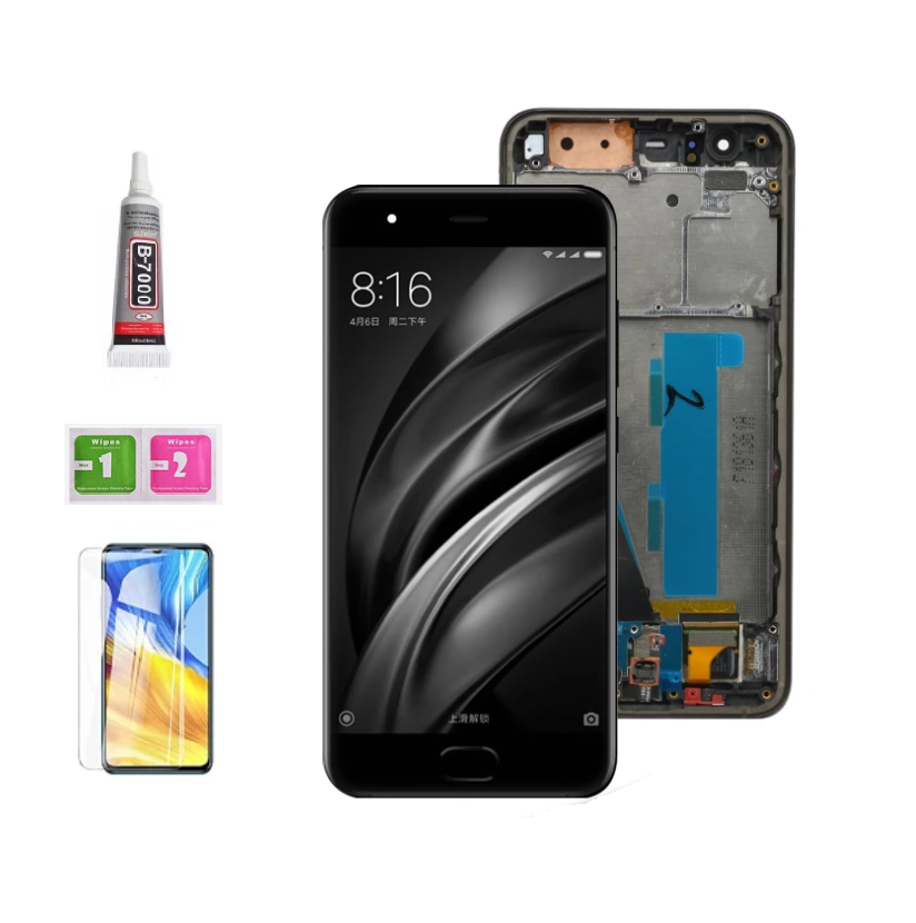 Lcd with frame for xiaomi mi 6 mi6 lcd display with frame panel touch screen sensor assembly