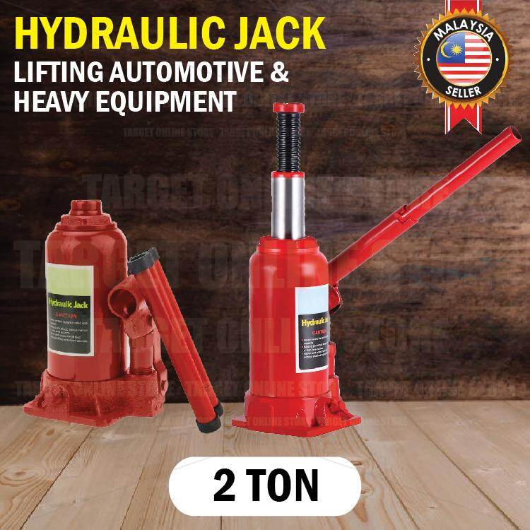 2 TON Heavy Duty Hydraulic Bottle Jack Lifting Stand Emergency Vehicle