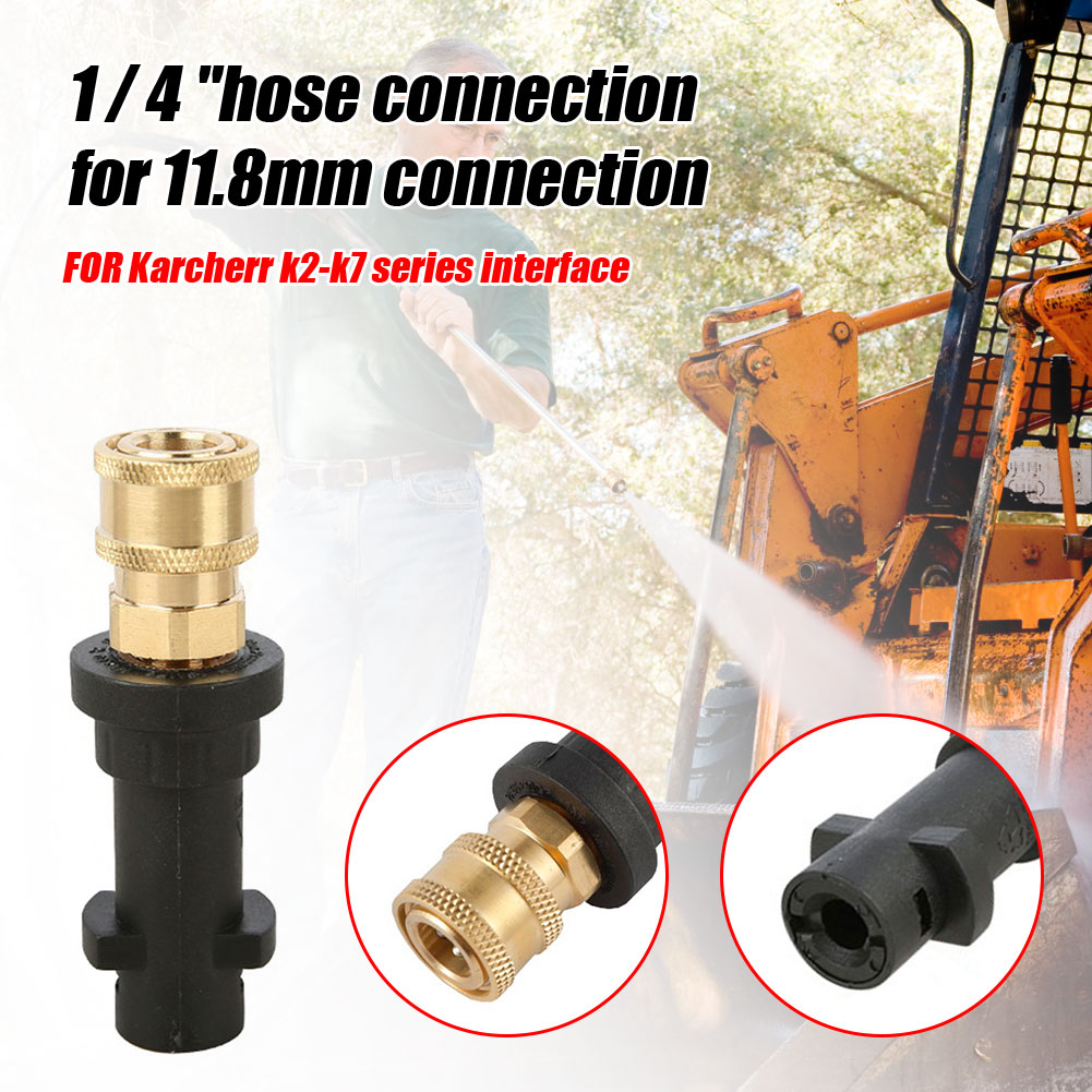 Universal Pressure Washer Tool Adapter 1/4 Quick Connector for Karcher K2 K3 K4 K5 K6