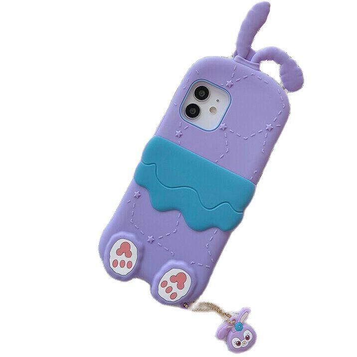 3d phone case for iphone 7p 8p 11 12 pro max 13 14 pro max plus x xs xr case casing cover cute cartoon stellalou phone soft silicone shell