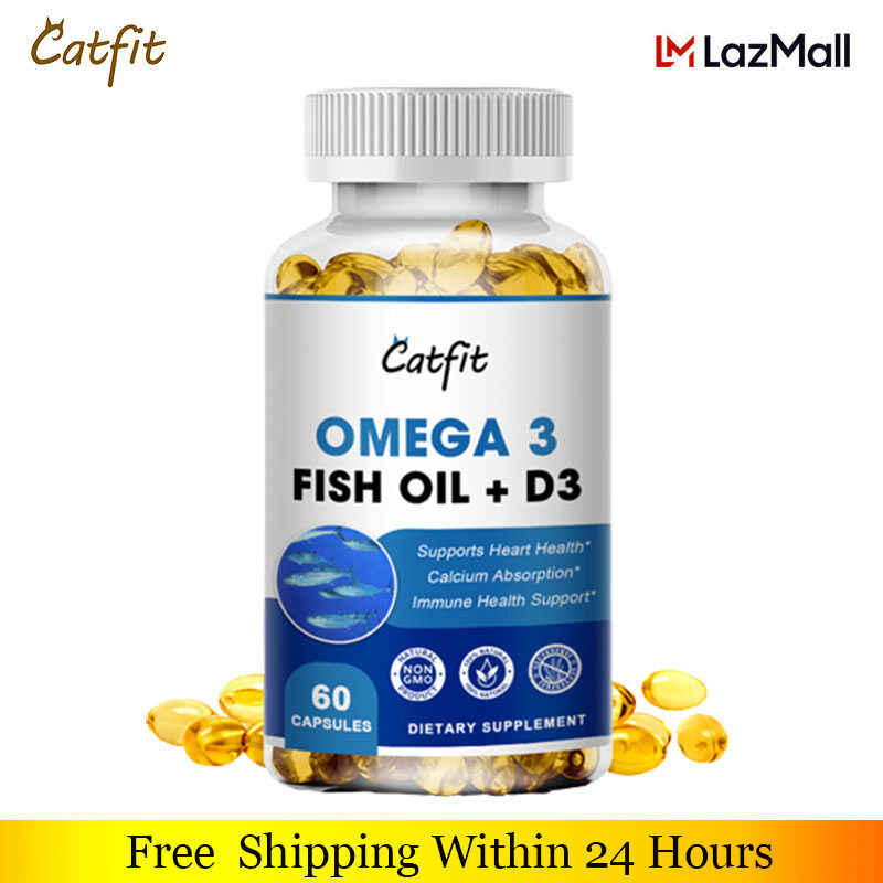 Catfit Omega3 Fish Oil Capsules EPA&DHA Support Heart health Blood