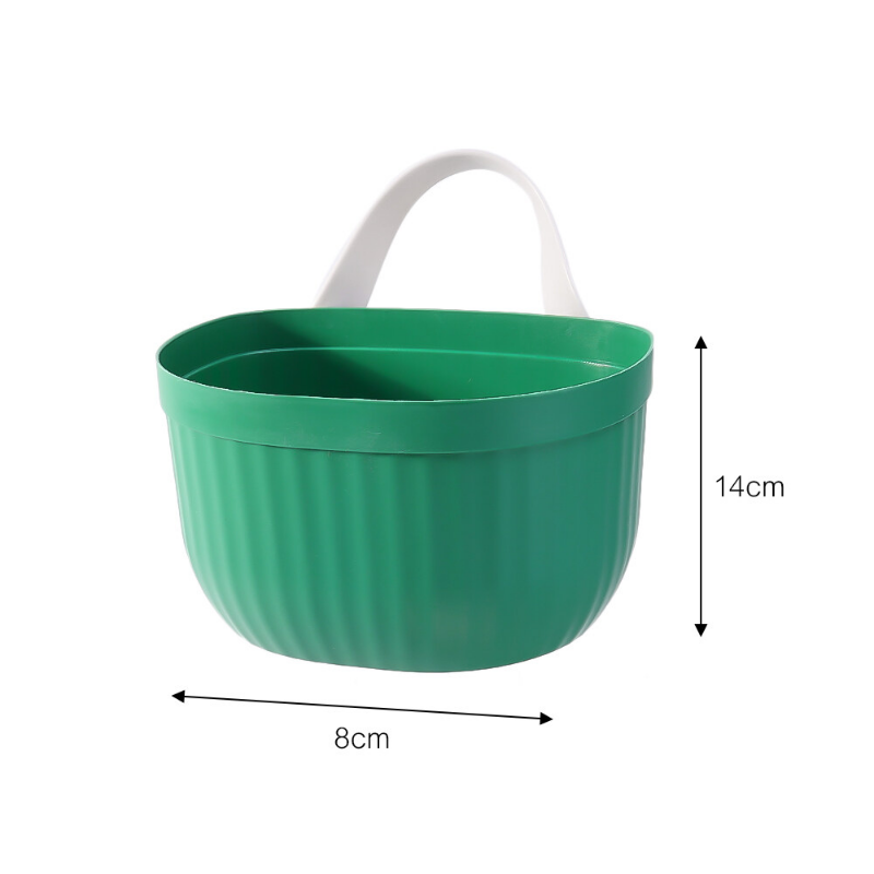 Kitchen Onion Ginger Garlic Storage Basket Home Wall-Mounted Bathroom Bath Basket with Hook Kitchen Bathroom Supplies Storage Rack