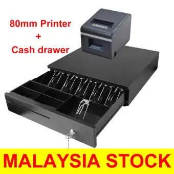 Durable Cash Drawer 80mm Thermal Receipt Printer Fit For Any Pos