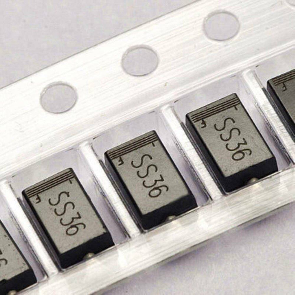 50pcs ss36 sk36 sr360 sb360 3a/60v sma do-214ac dchottky diodes