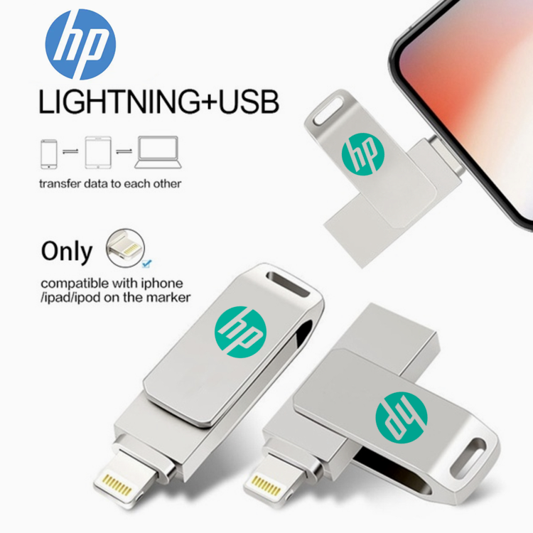 Hp otg usb flash drive 256gb 512gb 1tb otg flash drive memory stick for iphone14/13/12/11/x/8/7/6