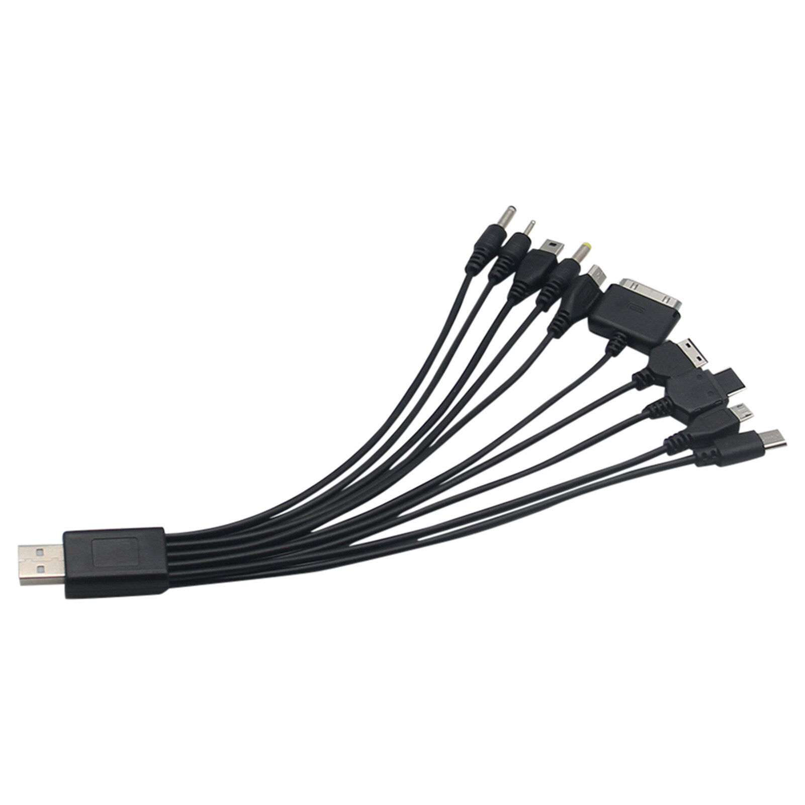 USB Data Cable 1 Drag 10 Multifunctional Plug Play Widely Compatible Charge USB Multi Charger Data Cord for Home USB Charging Cable
