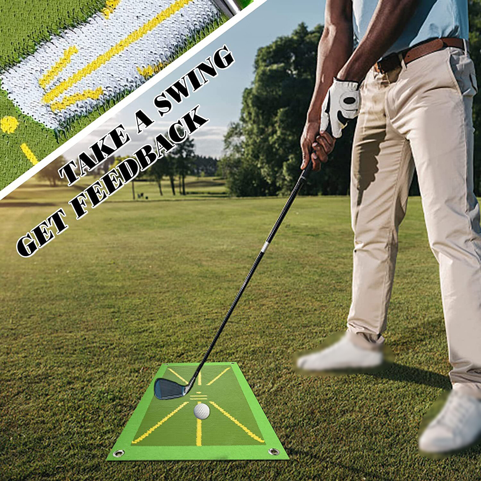 Thảm Tập Golf Baoblaze, Chơi Golf Trong Nhà Màu Xanh Lá Cây, Thảm Hỗ Trợ Tập Luyện Golf Mini Để Đánh Bóng Phát Hiện Swing, Dụng Cụ Hỗ Trợ Tập Golf, Quà Tặng Sinh Nhật