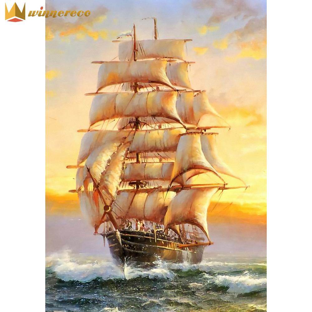 Tranh đính đá 30x40cm tranh đính đá tròn 5d tự làm tranh đính đá thủ công kỹ thuật số phong cảnh