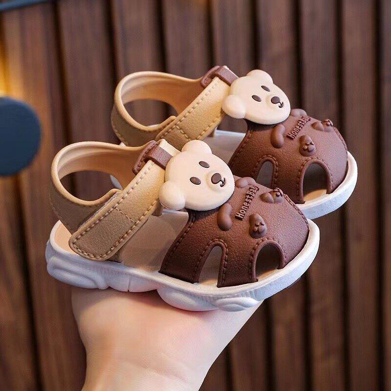 Sonkpuel Summer Baby Boy Teddy Bear Design Sandals Children Cute Baby Girl Sandal Summer Kids Boy Girl Shoe Sandal Soft Sole Kids Student Shoes Lazada