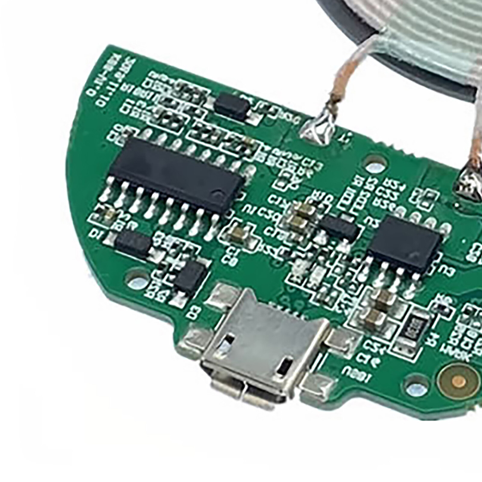 Wireless Charger Module Low Temperature Fast Charging Micro USB Port 10W Qi Wireless Charger Module Transmitter PCBA Circuit Board Coil DIY for Smartphone Convenient Mini Wireless
