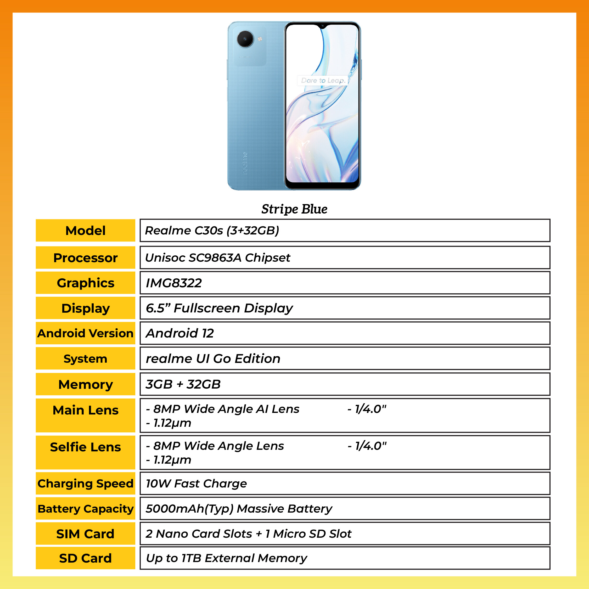 realme C30s | Powerful Octa-core | 5000mAh Massive Battery | 8.5mm ...