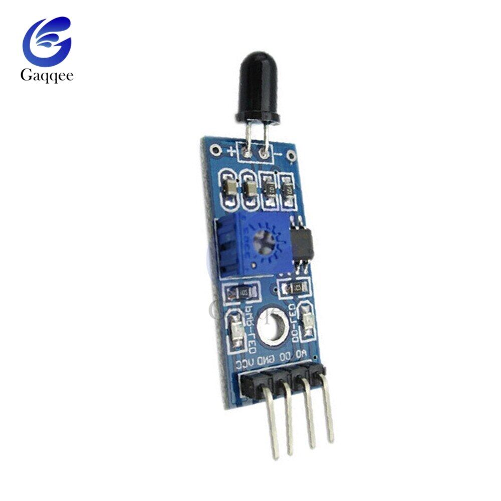 Gaqqee LM393 4 Pin IR Flame Detection Sensor Module Fire Detector ...