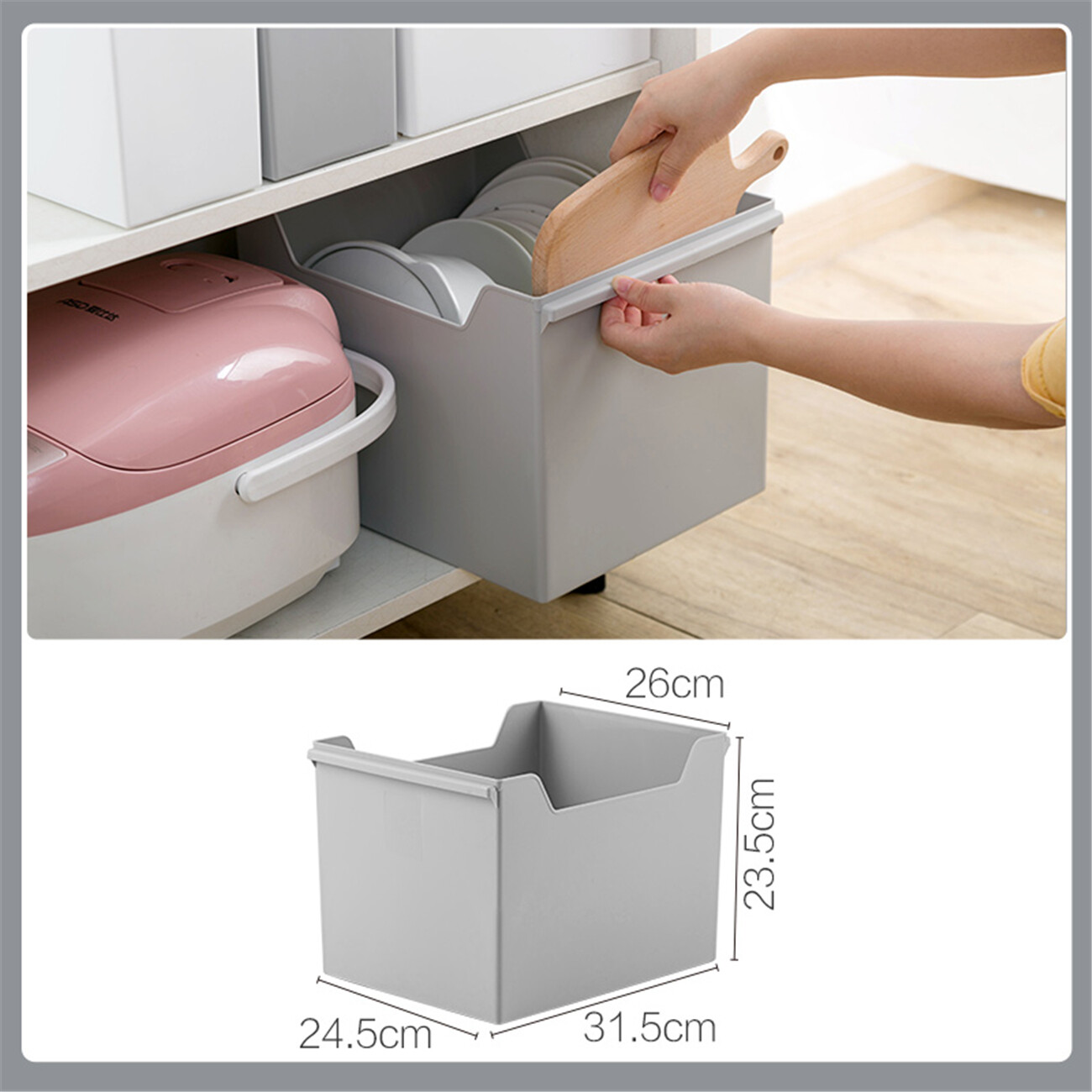 1 Cái Tủ Lưu Trữ Giỏ Dụng Cụ Nhà Bếp Đa Chức Năng Hộp Lưu Trữ Bằng Nhựa Sắp Xếp Nhà Bếp