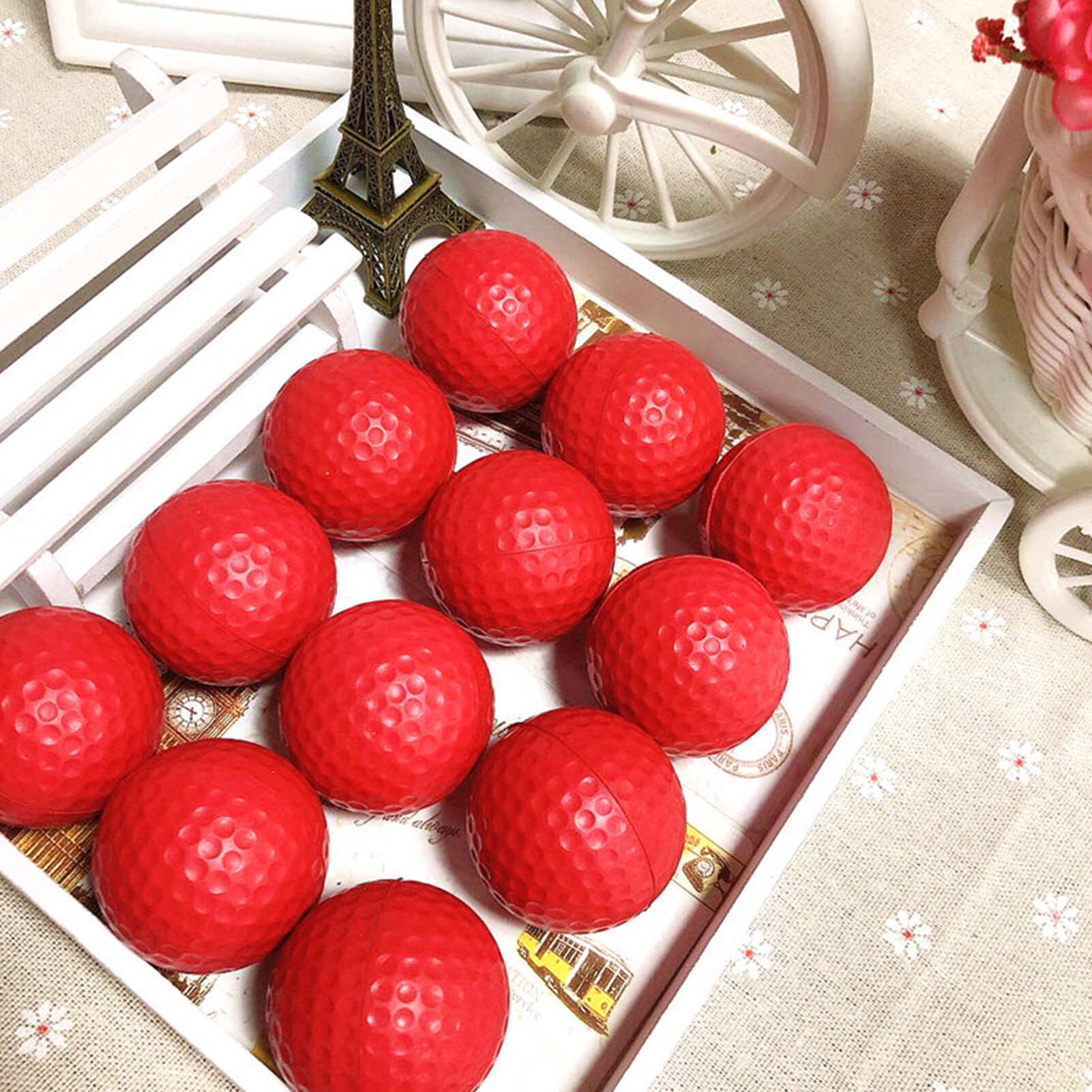 10Pcs Golfer Foam Golf Soft Indoor Practice Balls Swing Exercise Training Tools