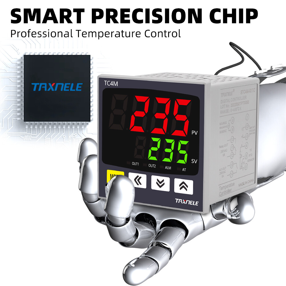 Digital PID Thermostat Dual Output Universal Input TC4S TC4H TC4L TC4M Temperature Controller Regulator SSR Relay 110VAC 220V
