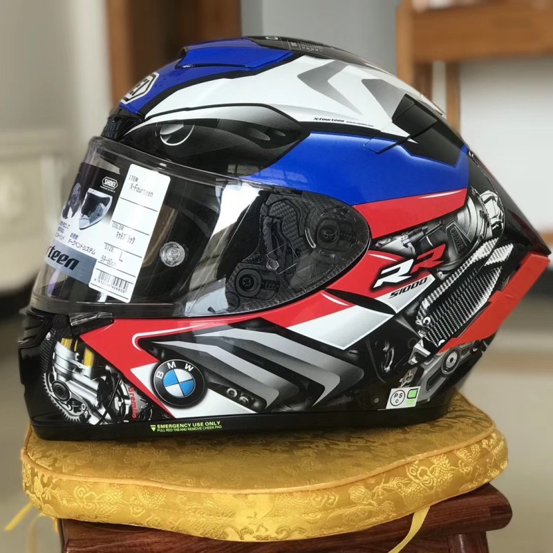 NEW SHOEI X14 BMW RR Full Face Motorcycle Helmets Black Helmet for Motocross